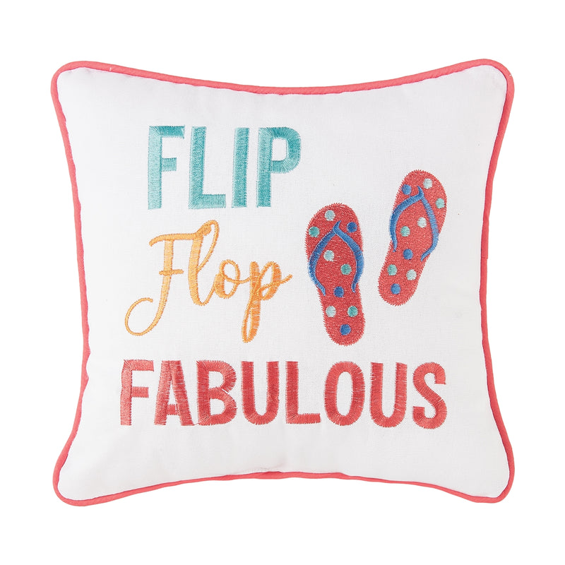 Flip Flop Fabulous Pillow