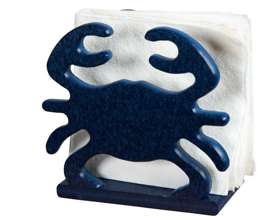 Crab Napkin Holder- Patriot Blue