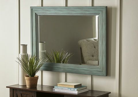 Jacee Accent Mirror- Teal