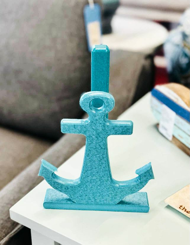 Anchor Front Paper Towel Holder- Aruba Blue