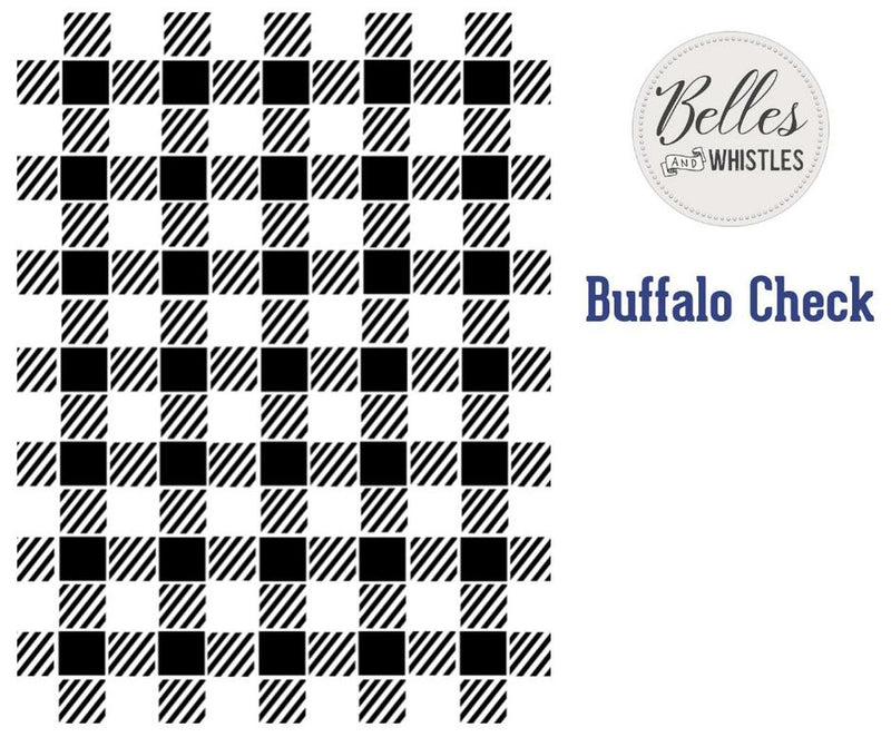Mylar Stencils- Buffalo Check