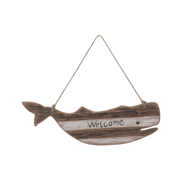 Welcome Whale Wall Hanging