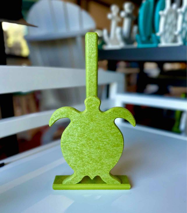 Turtle Front Paper Towel Holder- Lime Green
