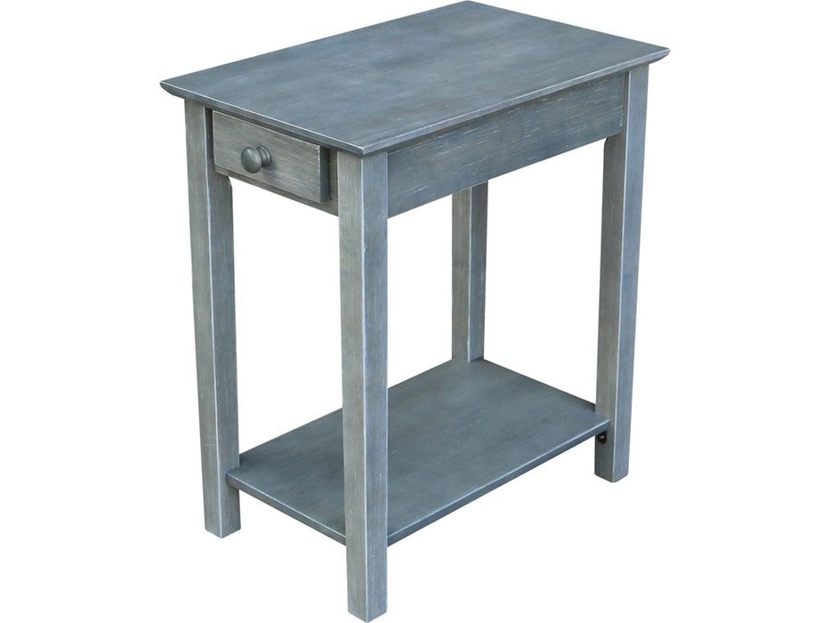 Narrow End Table- Heather Gray