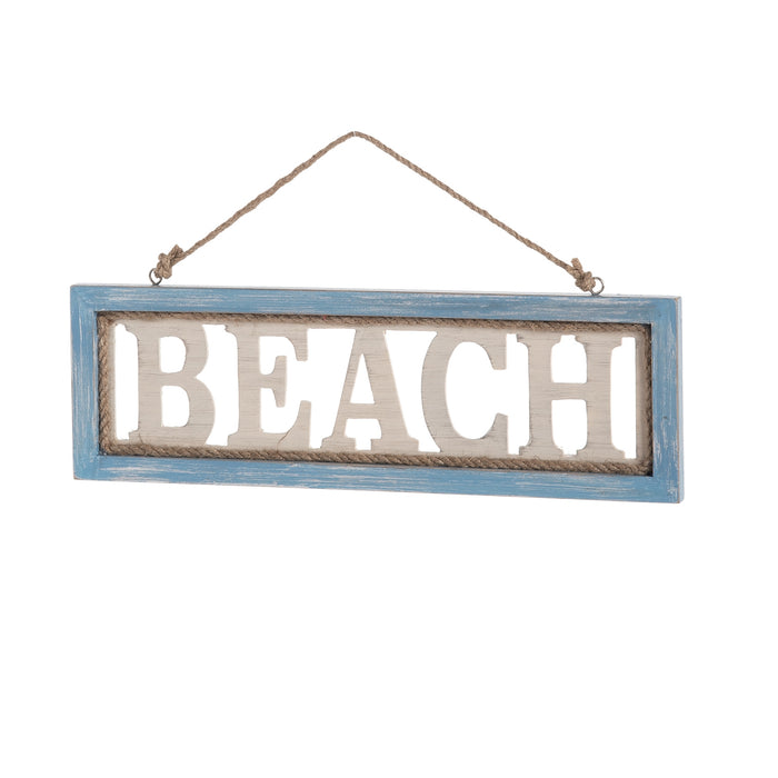 Wood Beach Long Wall Plaque