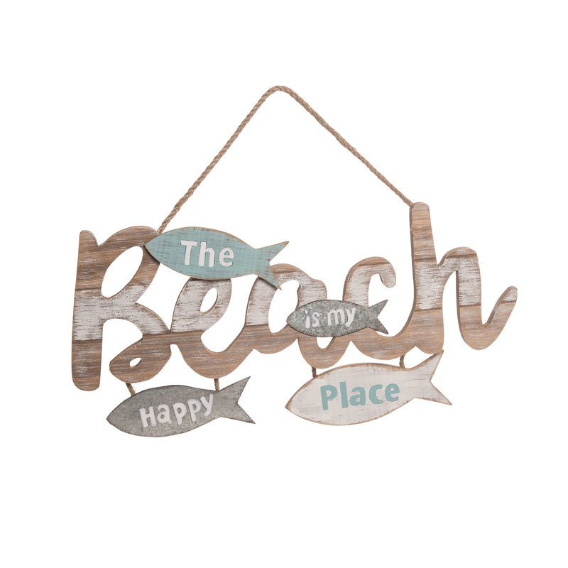 Happy Place w/ Fish Plaque