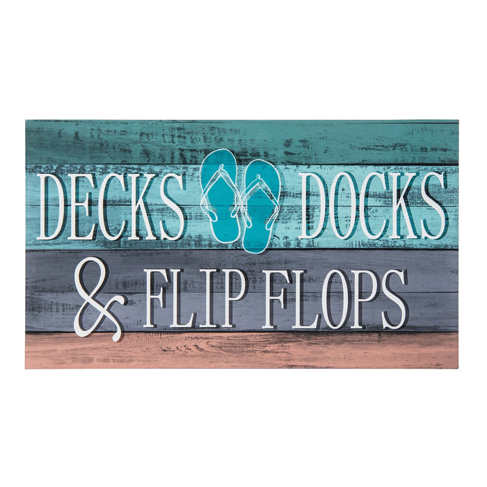 Decks, Docks & Flip Flops Wall Decor