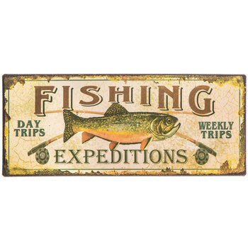 Fishing Expeditions Metal Sign