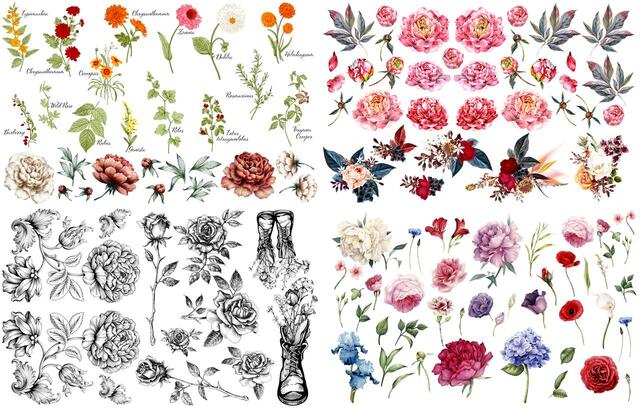 Tranfers- Vintage Floral