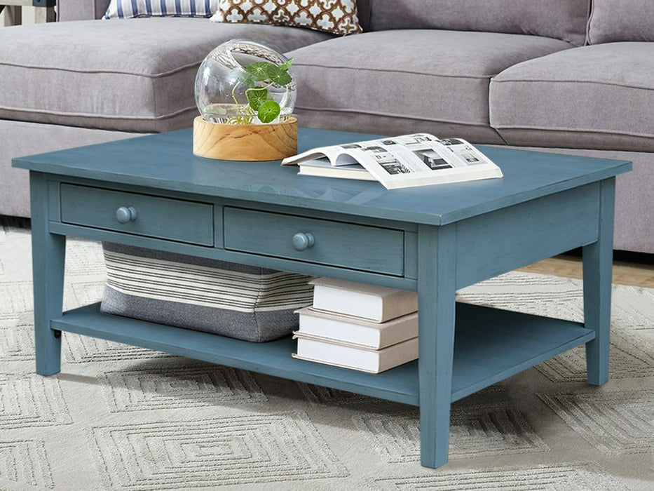 Spencer Coffee Table- Ocean Blue