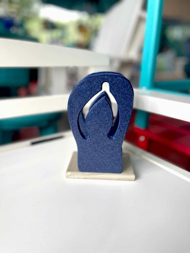 Flip-Flop in the Sand Napkin Holder- Patriot Blue