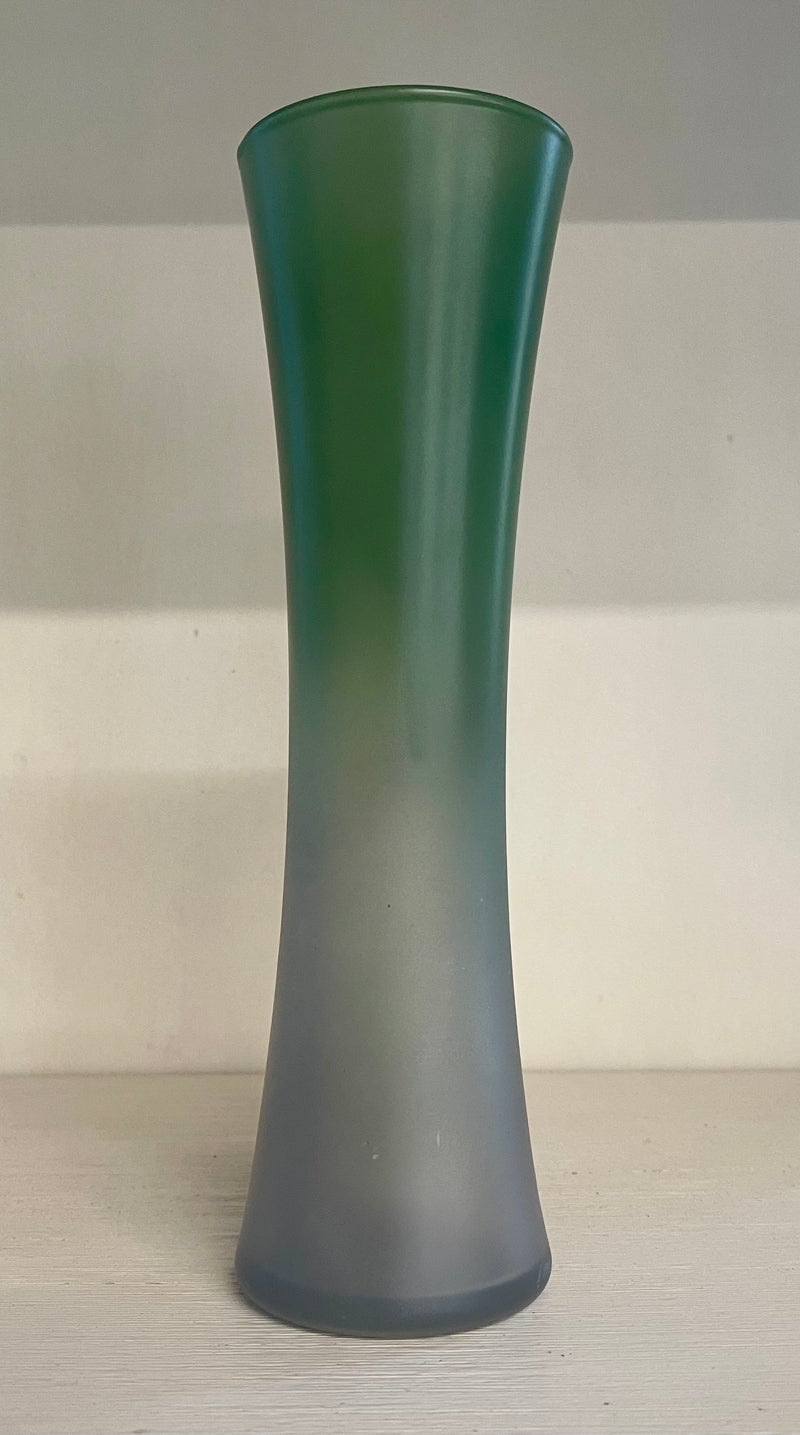 Sabrina Bud Vase- Two-Tone Green Sea Glass