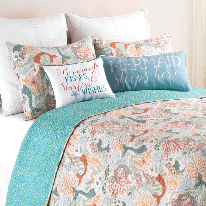 Dancing Waters Quilt Set-  King