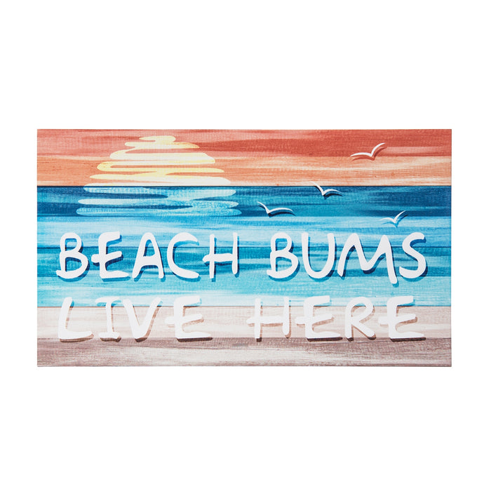 Beach Bums Live Here Wall Decor