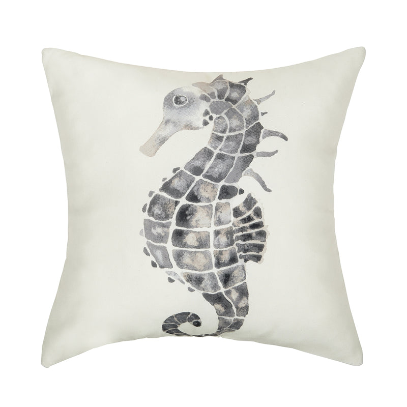 Pebble Seahorse Indoor/Outdoor Pillow