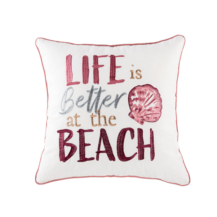 Better at the Beach Pillow