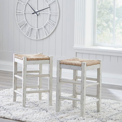 Mirimyn Counter Height Bar Stool- White