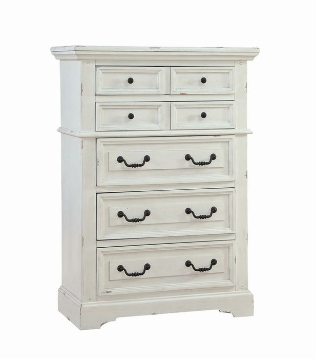 Stonebrook 5-Drawer Chest- Antique White