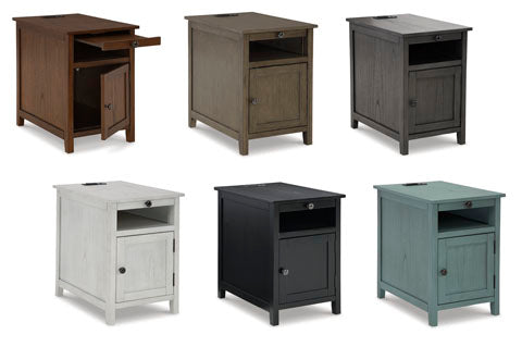 Treytown Chairside End Table- Antique White