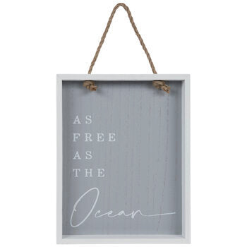 As Free as the Ocean Wood Wall Decor