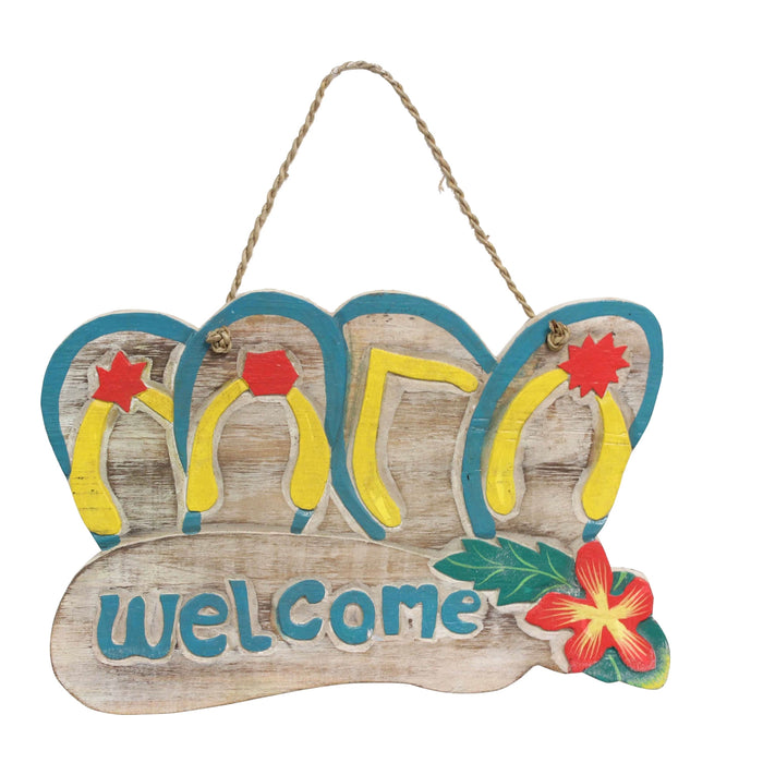 Welcome Flip Flop Wall Decor