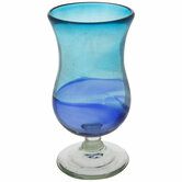 Blue Ombre Hurricane Glass