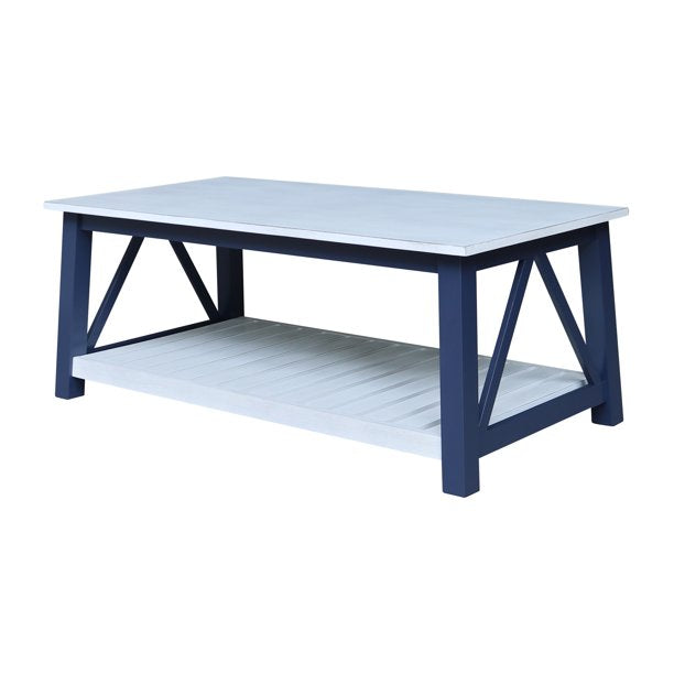 Surrey Coffee Table- Chalk & Blue