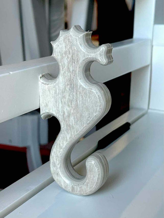 Seahorse Wall Hook- Pale Aspen