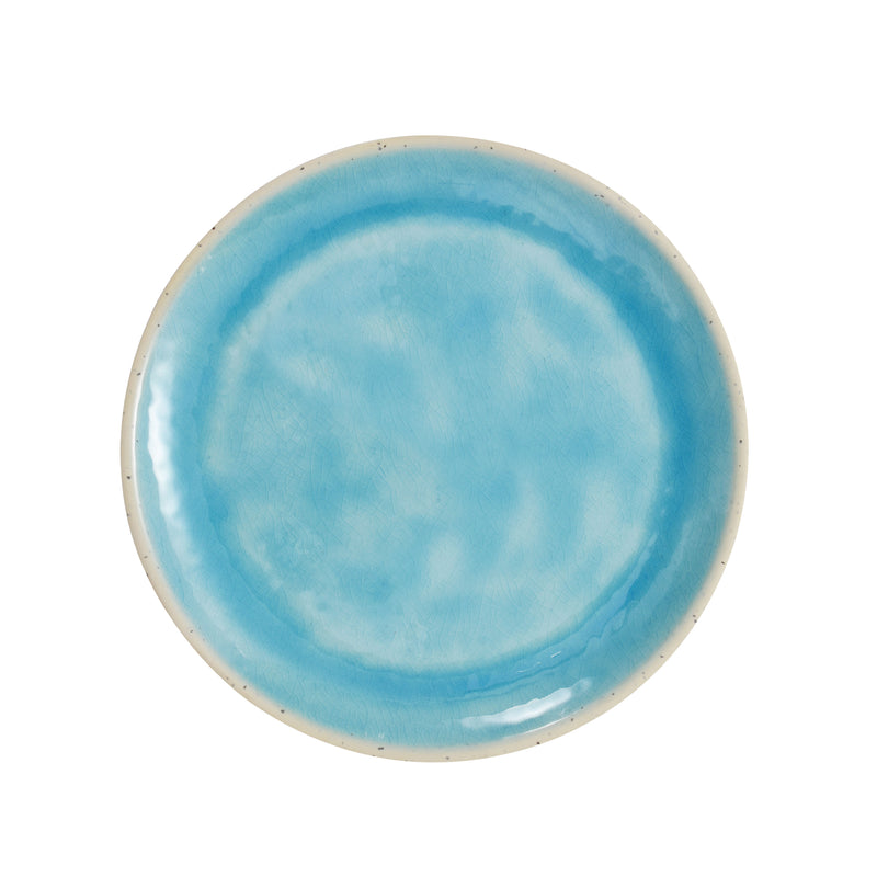 Better Homes & Gardens Reactive Crackle Teal Dinner Plate