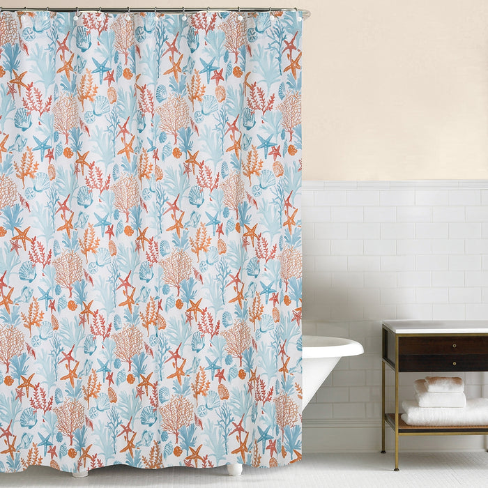 Shower Curtain- Tangerine Coast