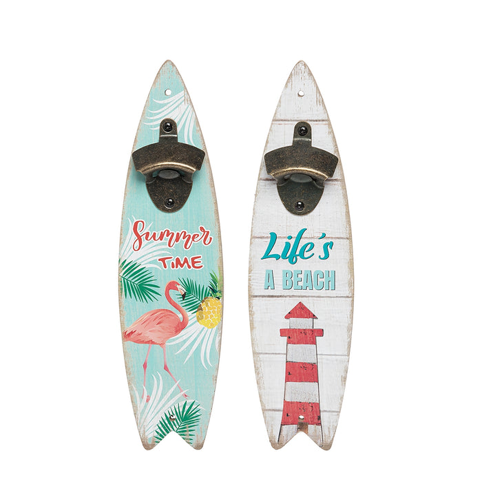 Surfboard Wall Bottle Opener- Assorted