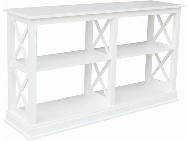 Hampton Long Sofa Table- Pure White