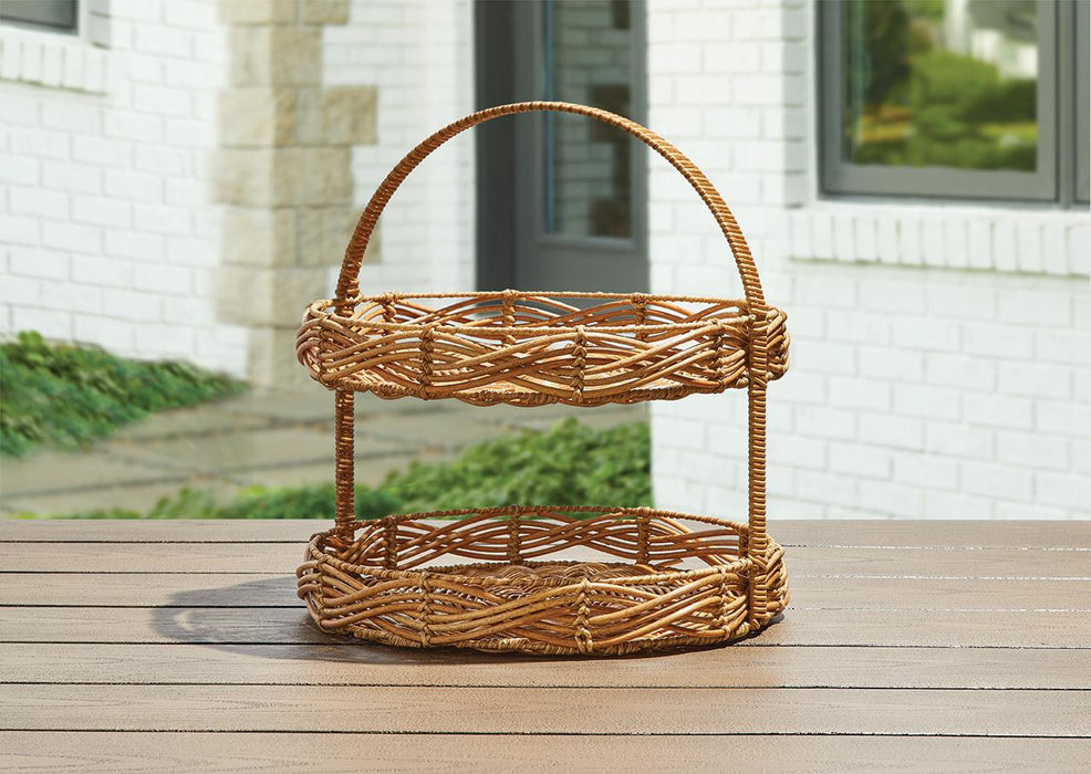 Better Homes & Gardens Alameda 2-Tier Round Serving Stand- Seaside