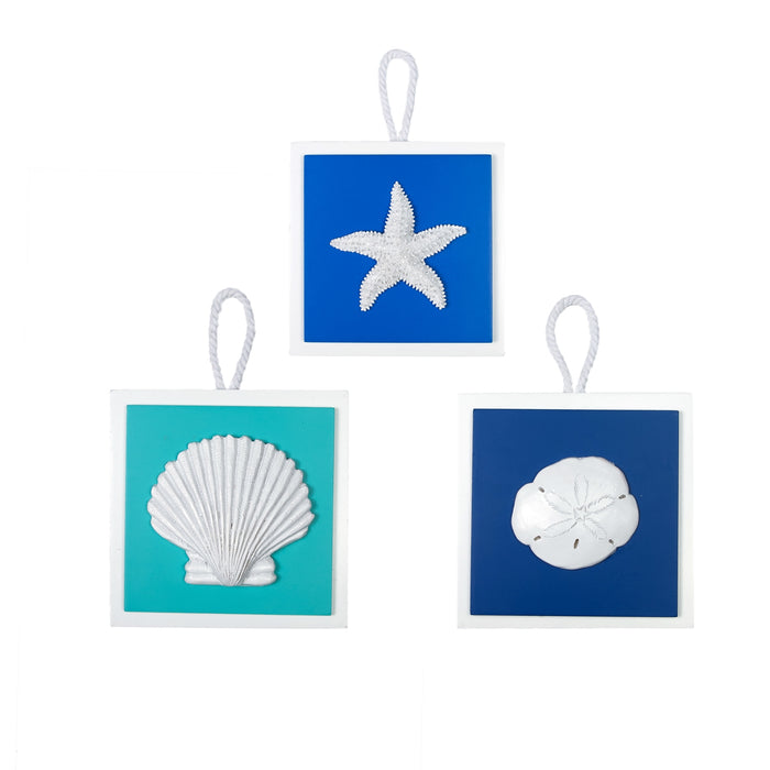 Shell Hanging Plaques- Assortment of 3