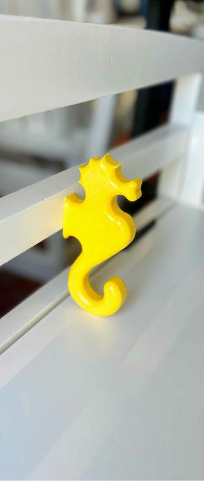 Seahorse Wall Hook- Yellow