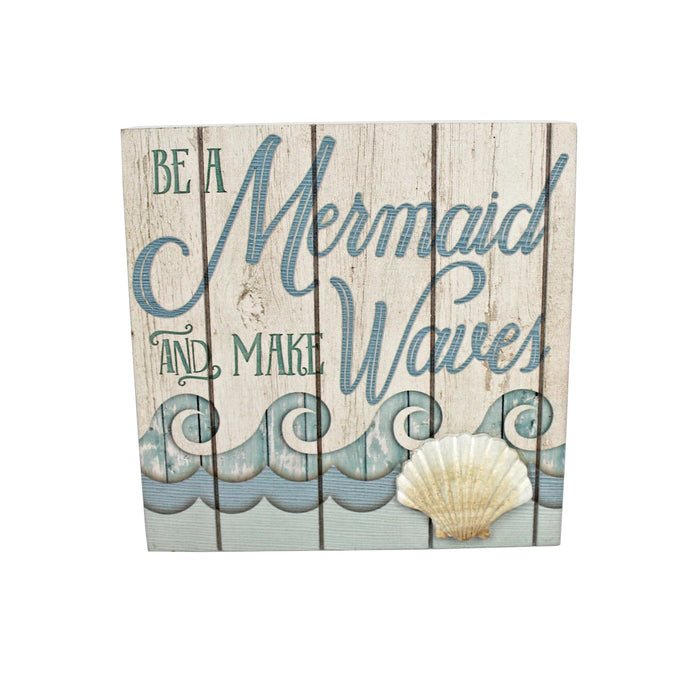 Mermaids Make Waves Box Plaque