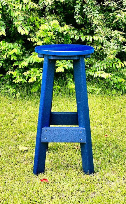 14" Round Bar Stool- Patriot Blue