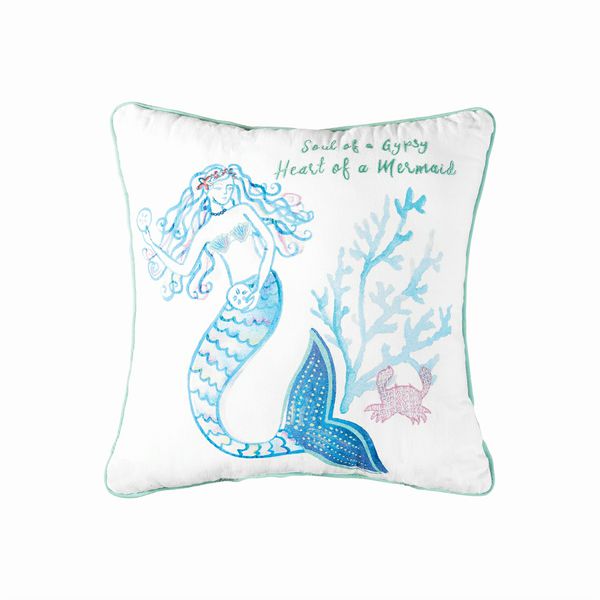 Mermaid Garden Pillow