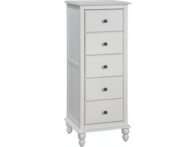 Cottage Collection 5-Drawer Lingerie Chest- Beach White