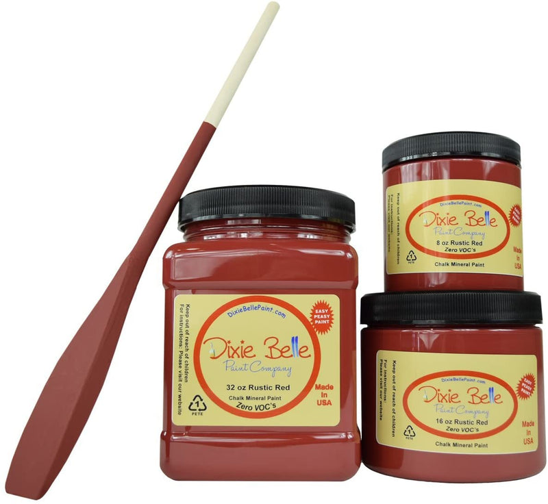 16oz Chalk Mineral Paint- Rustic Red