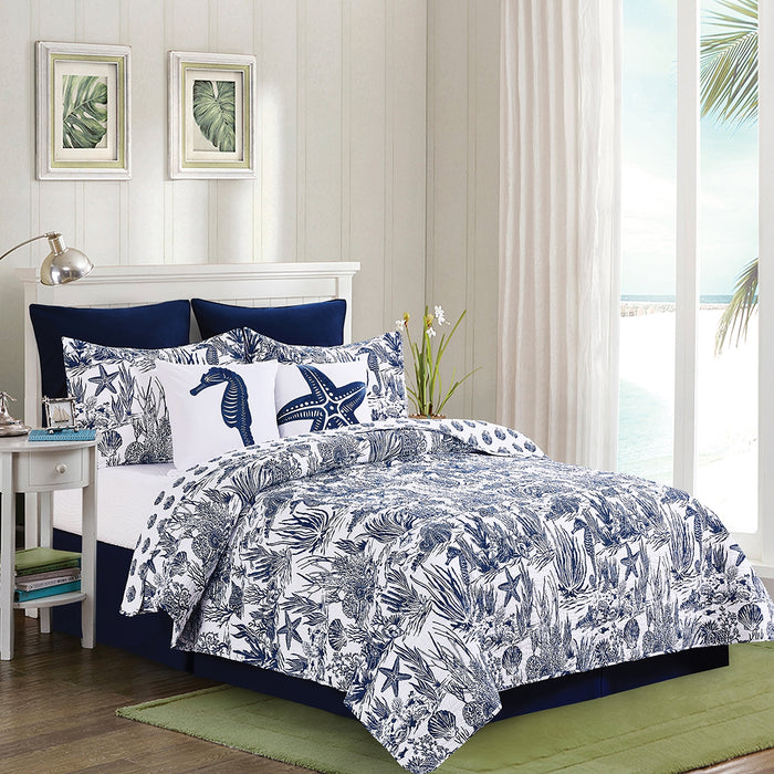 Reef Shores Quilt Set- King