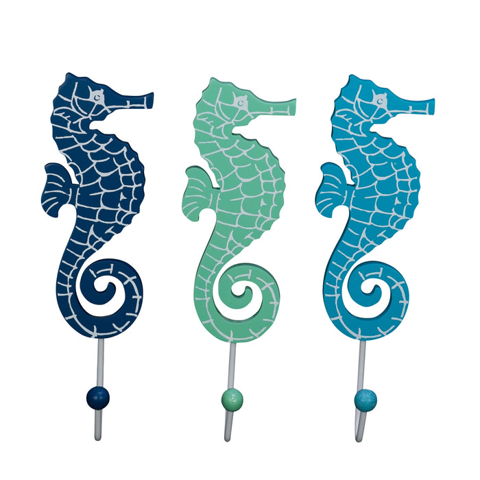 Seahorse Wall Hooks- Assortment of 3