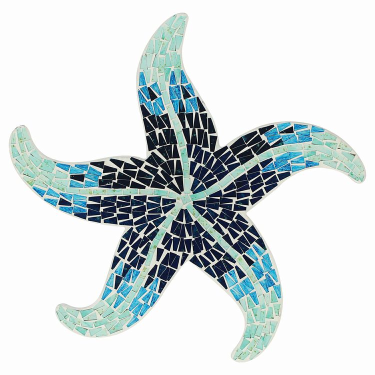 Sea Star Mosaic Wall Plaque