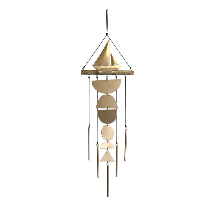 Modern Sailboat Wall Hanging Chime