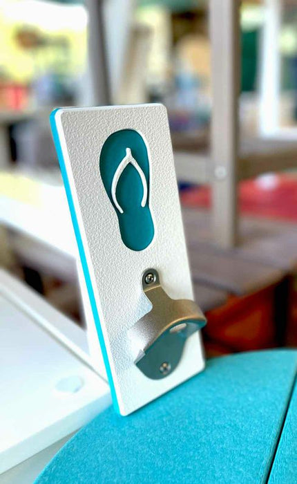 Flip-Flop Shape Bottle Opener- Aruba Blue