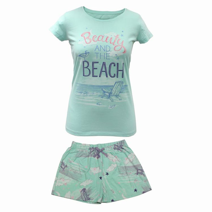 Beauty and the Beach PJ Set- Adult Medium