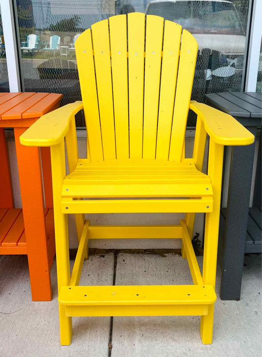 Yellow Plastic Adirondack Yellow Porch Chairs Bar Height