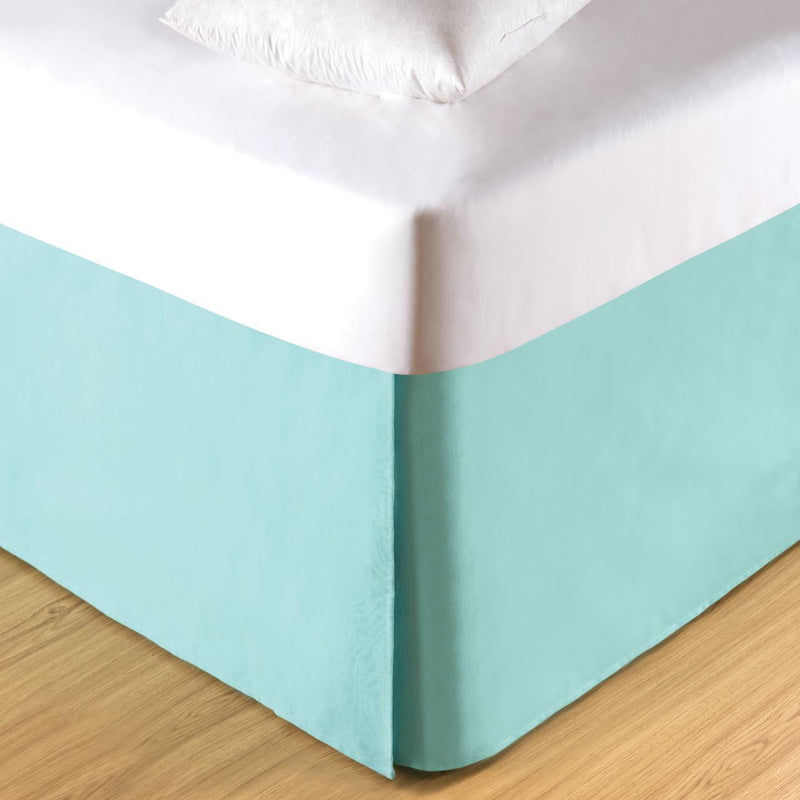 Aqua Queen Bed Skirt
