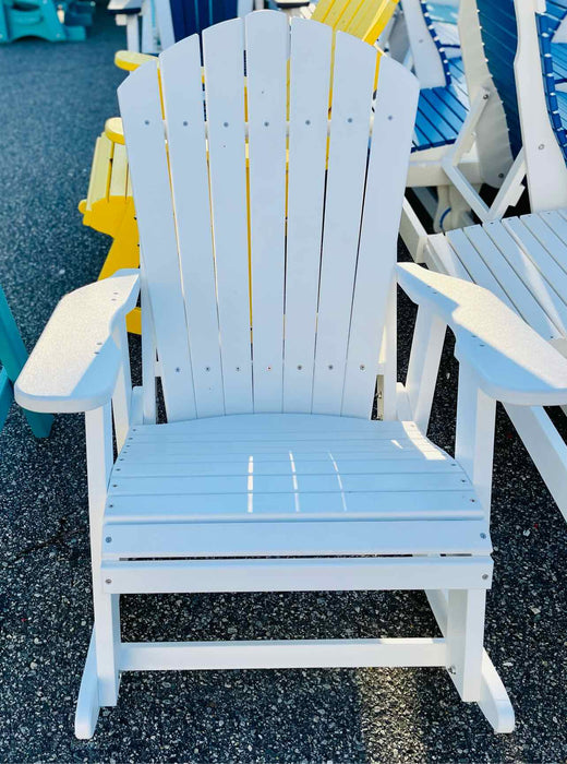 Adirondack Rocking Chair-White