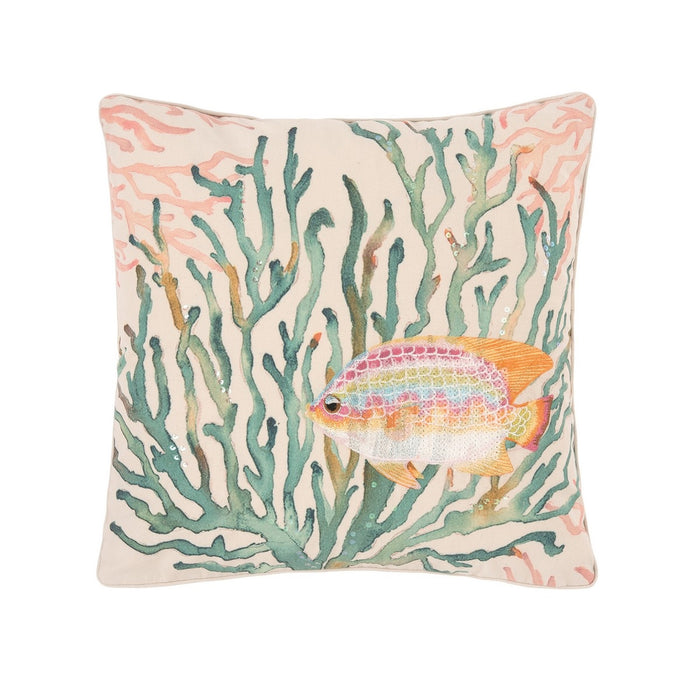 Oceanaire Coral Pillow